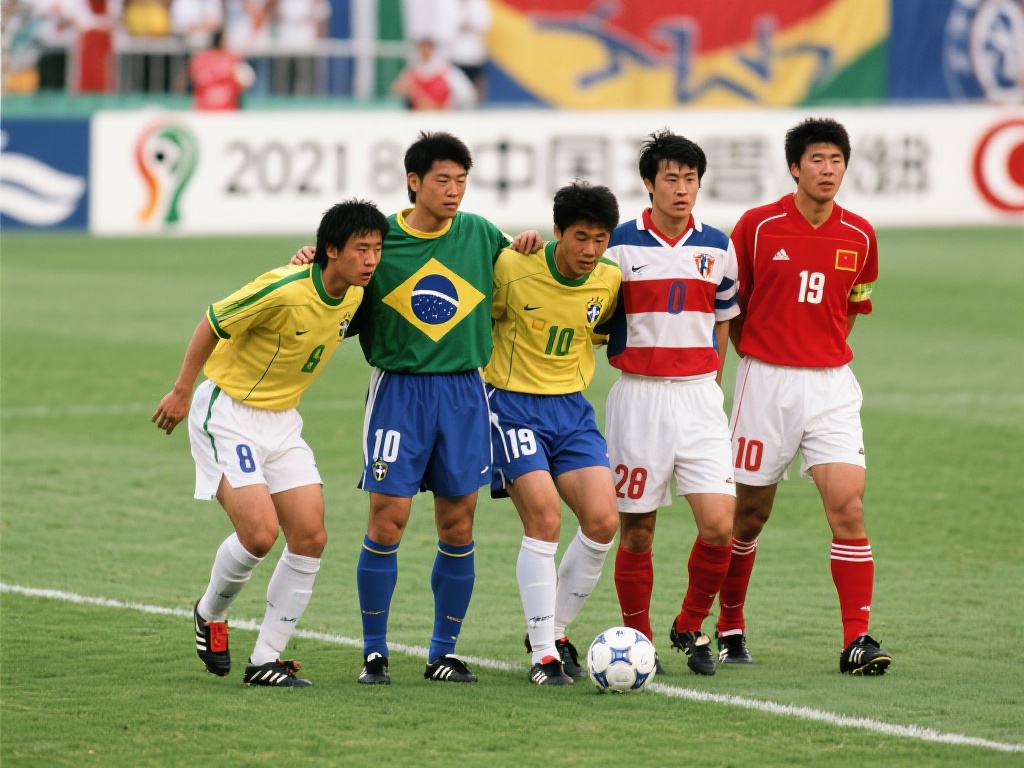 在2002年韩日世界杯中，中国国家队与巴